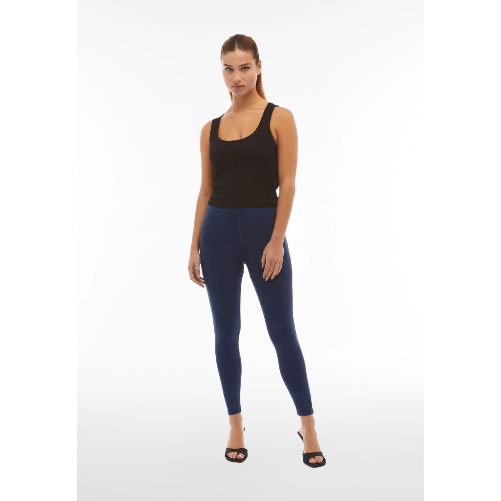 Regular-waist shaping WR.UP® CORE leggings in Tencel denim celana panjang wanita