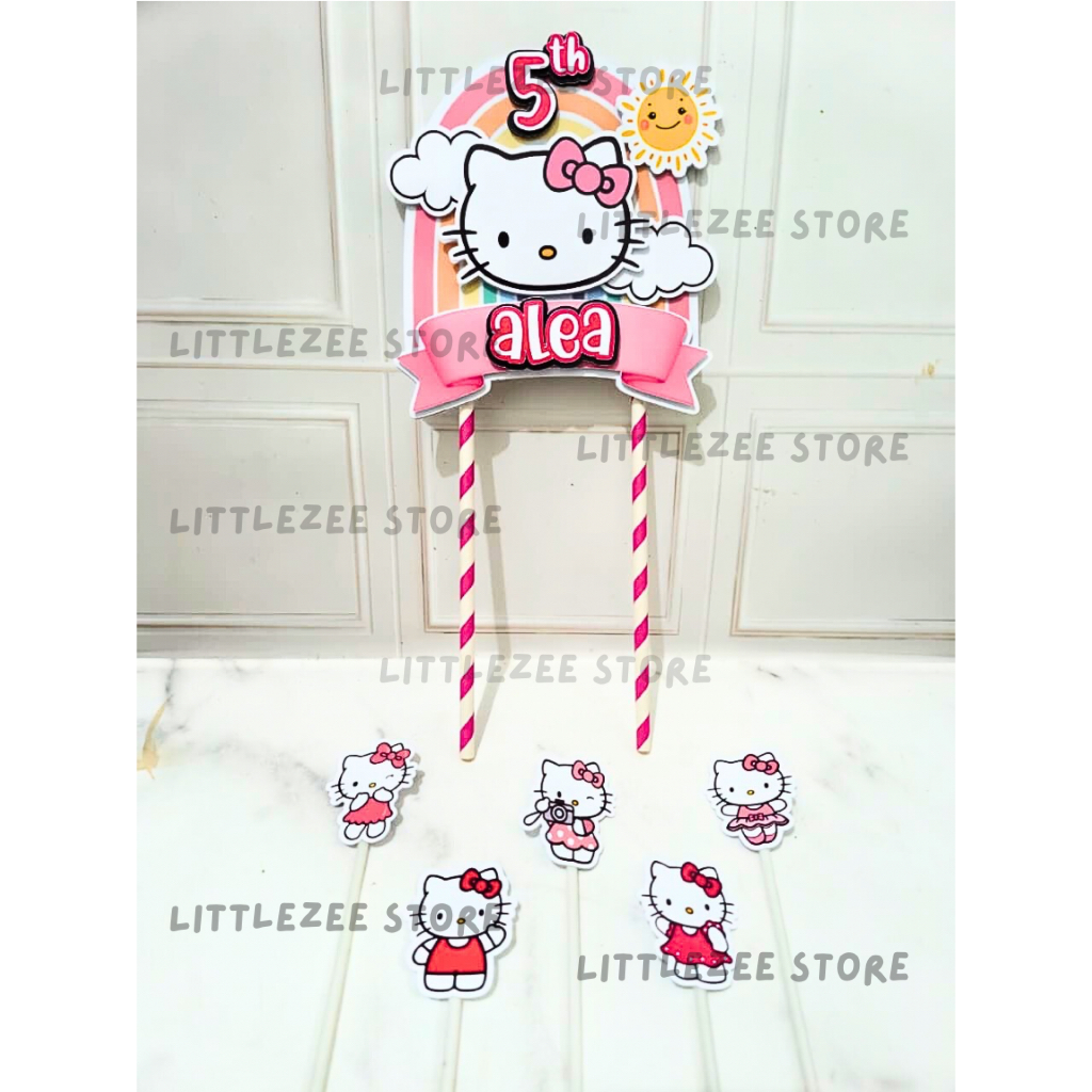 Topper cake 3D Hello Kitty / Topper Cake Hello Kitty / Hello Kitty / Topper Kue Hello Kitty