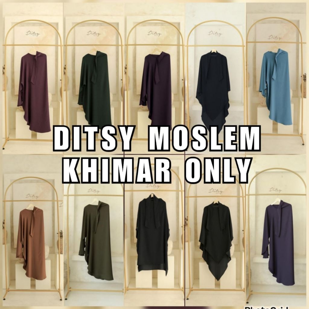DITSY MOSLEM KHIMAR - SHAFA MAZEN BLACK - HAALA MAZEN DARK MAROON - SHAIDA MAZEN BLACK - SHAALA MINA