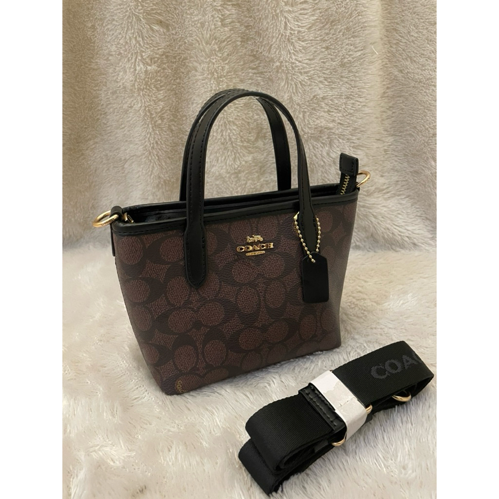 TAS COACH mini city tote (prelvd, good condition)