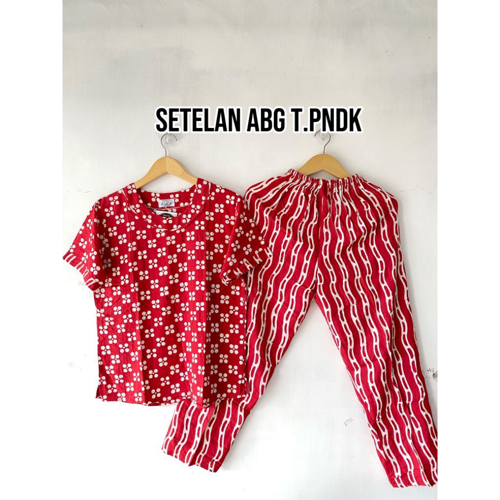 Batik Luza | Setelan Luza ABG Lengan Pendek