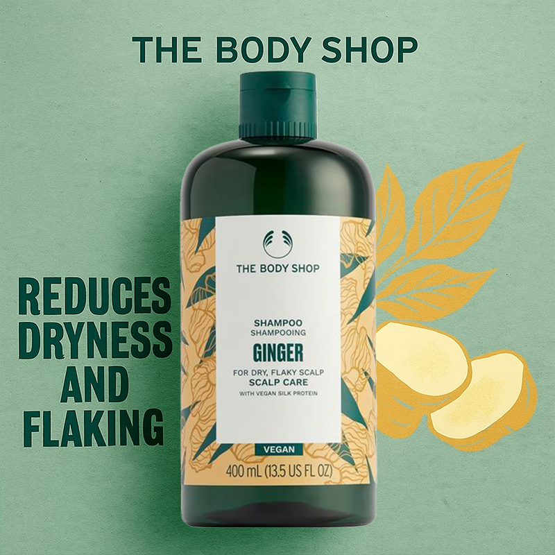 THE BODY SHOP GINGER ANTI-DANDRUFF SHAMPOO CONDITIONER / THE BODY SHOP GINGER ANTI DANDRUFF SHAMPOO