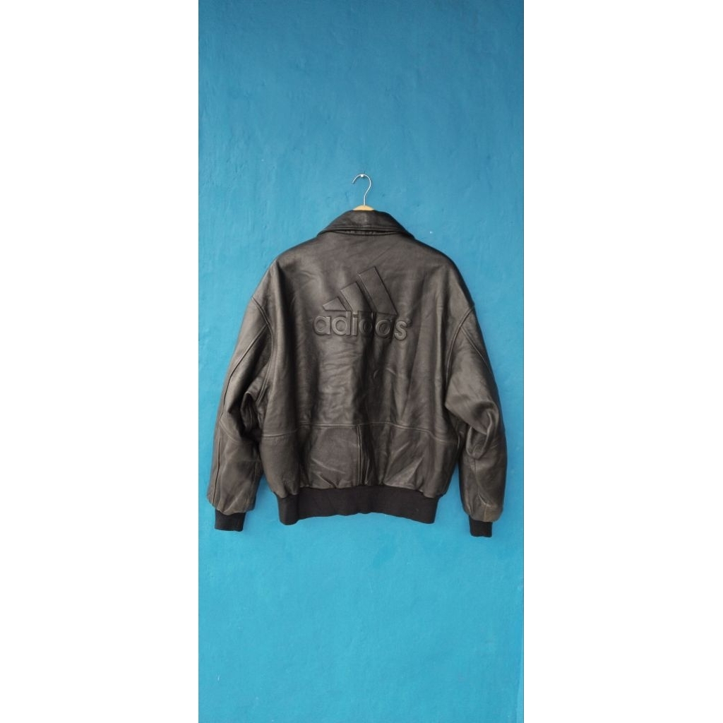 Adidas Vintage 80s Leather Jacket