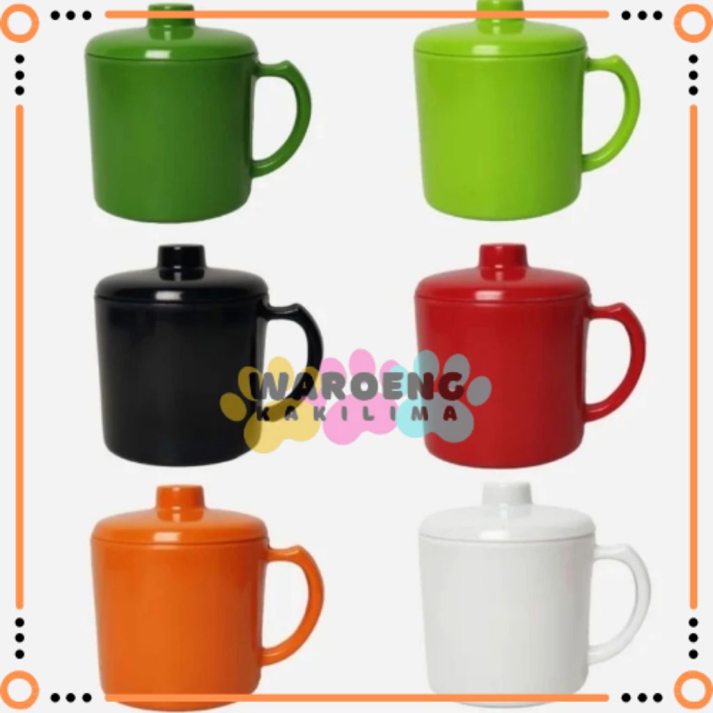 Gelas Mug Melamin UNICA 708 Tutup / Mug Melamin / Gelas Melamin