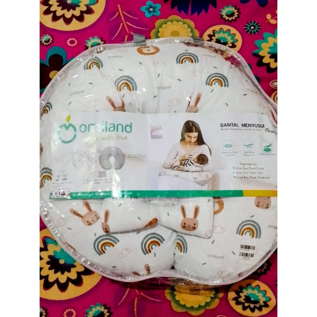 OMILAND Bantal menyusui, Rainbow Biru