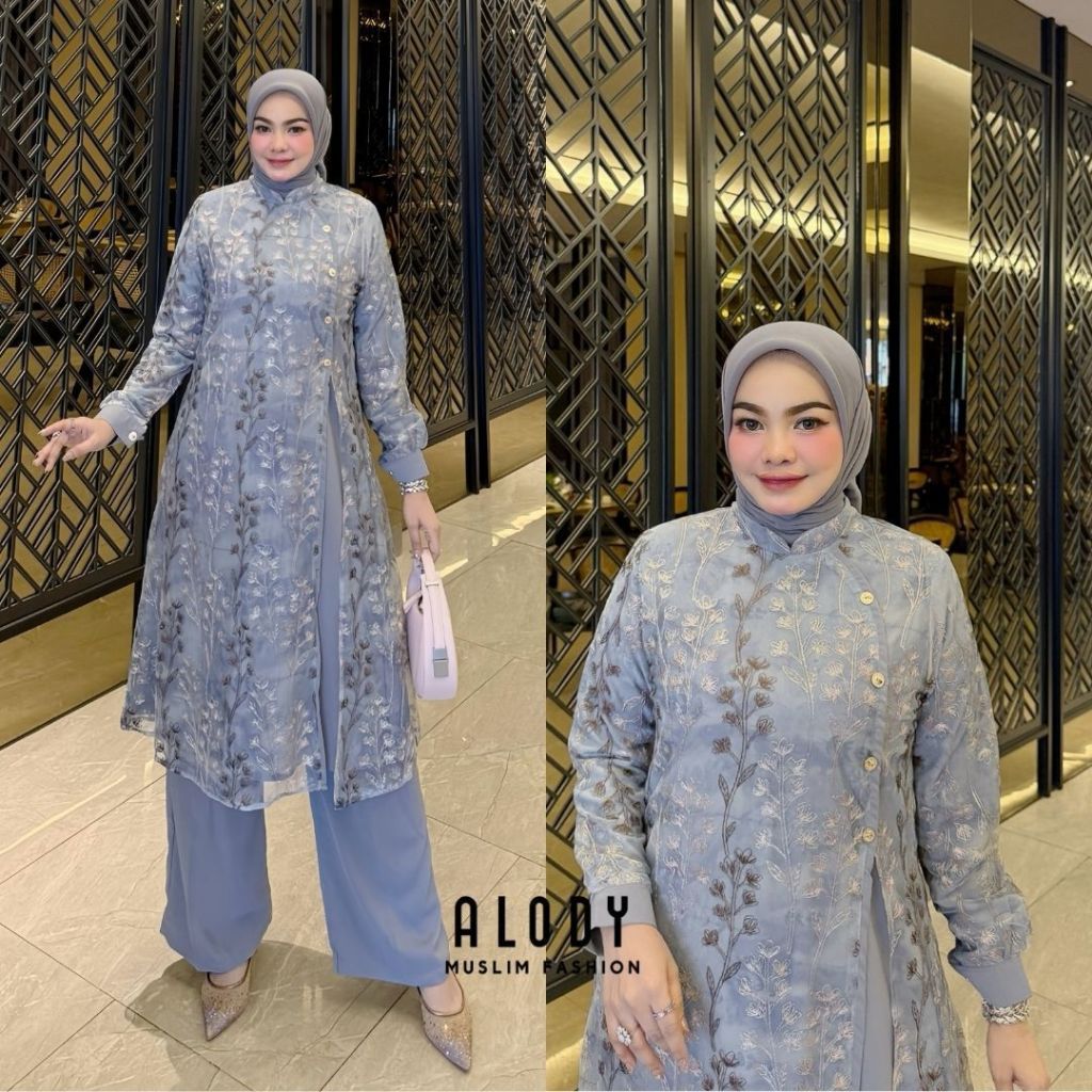 Shelly & Rizkya Set Celana by ALODY Muslim Fashion