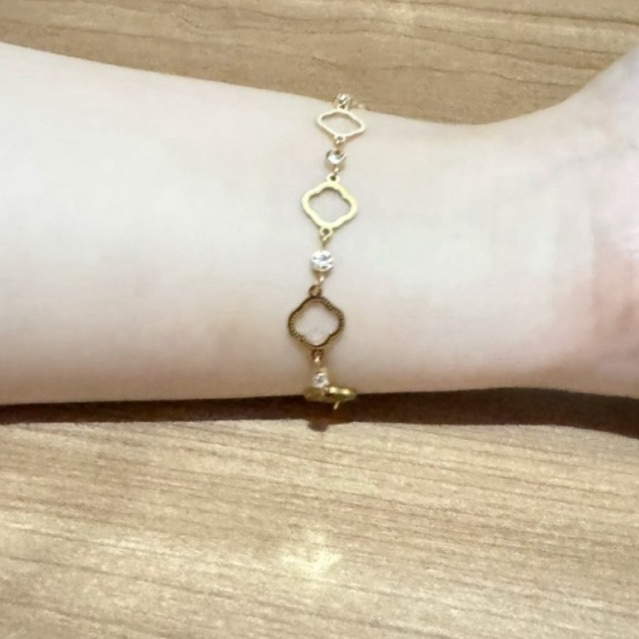 Gelang titanium serut bulat bulat