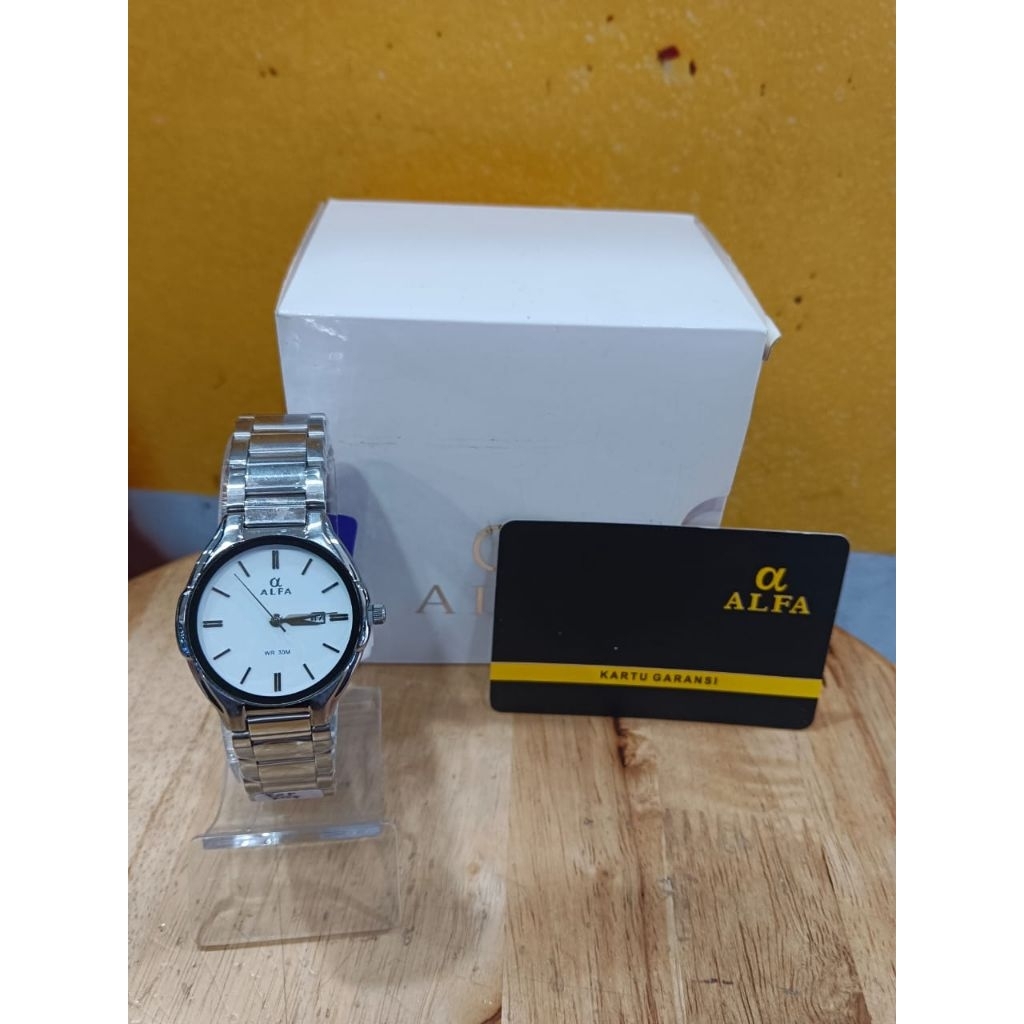 Jam Tangan Wanita Alfa Original Rantai Besi