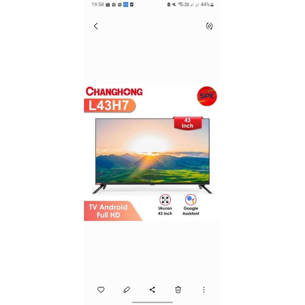 changhong tv 43 inch