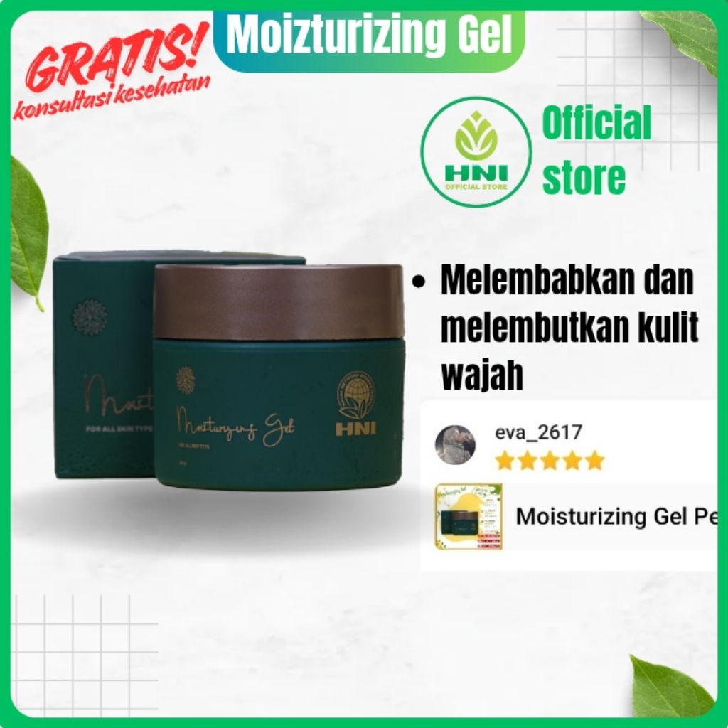Moisturizing gel perawatan melembabkan melembutkan kulit wajah herbal hni hpai