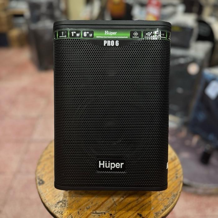 HUPER PRO 6 Inch Speaker Aktif Portable 60 watt Bluetooth Pro6 ORIGINAL TERBAIK