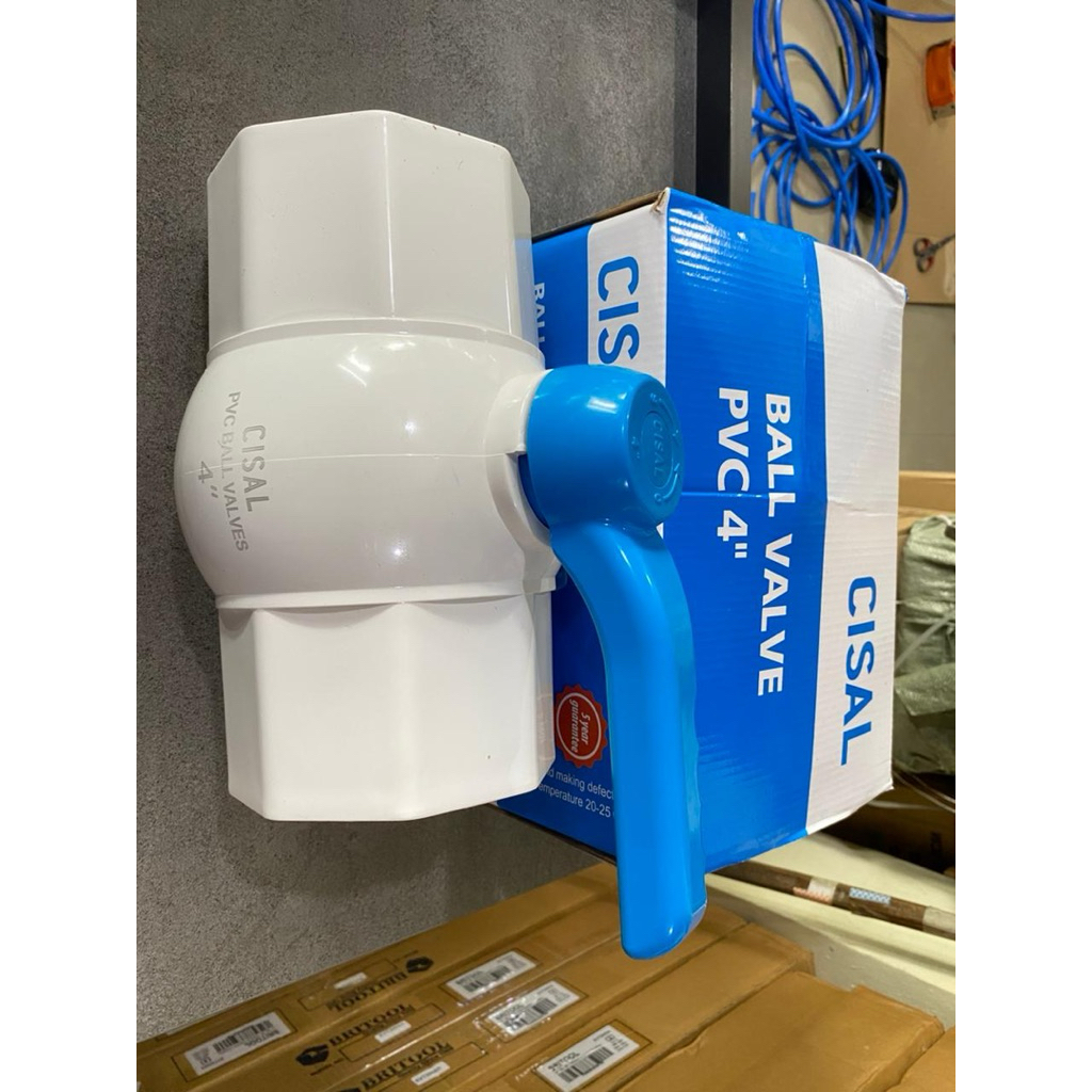 CISAL Ball Valve PVC 4 inch - Ballvalve Stop Kran Keran Air Pipa