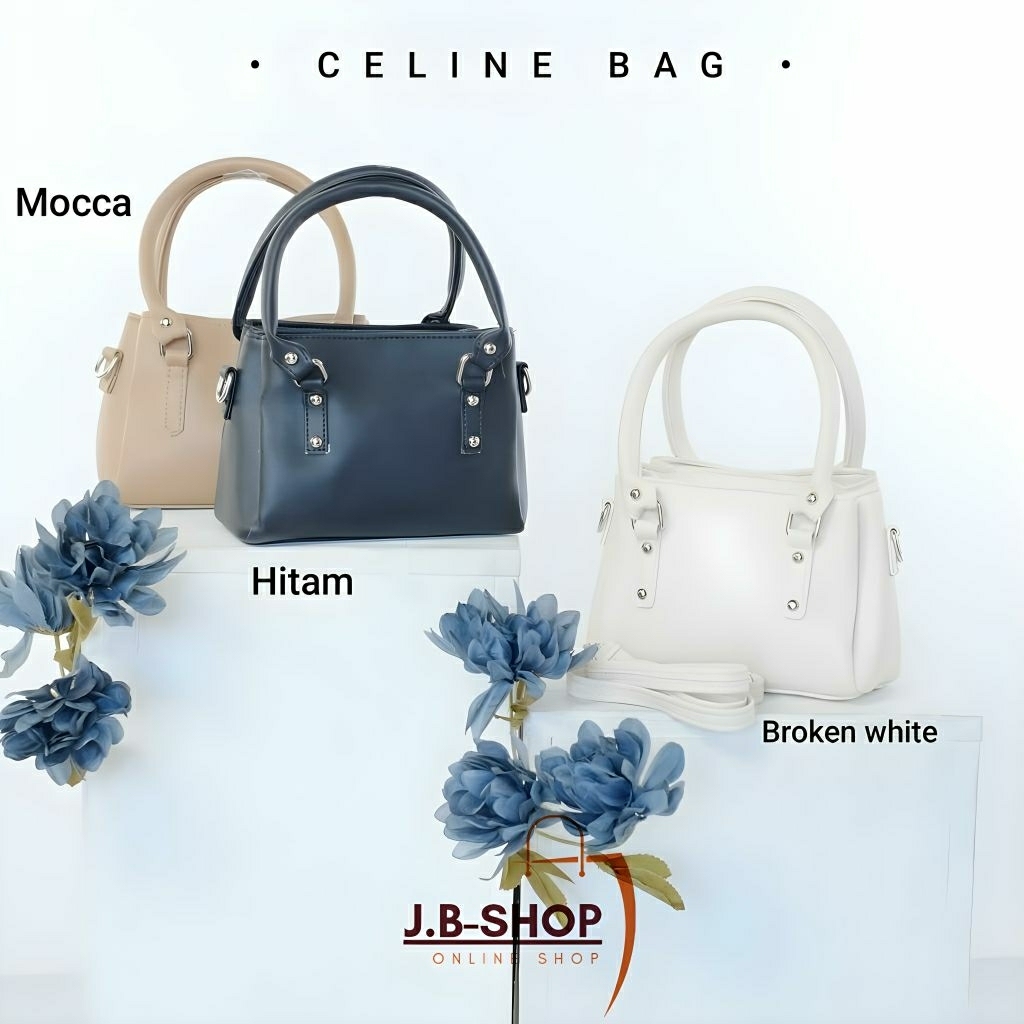 J.B-SHOP Tas Wanita Cantik Kekinian Premium Celine Bag Warna Putih/Hitam/Moca Terbaru