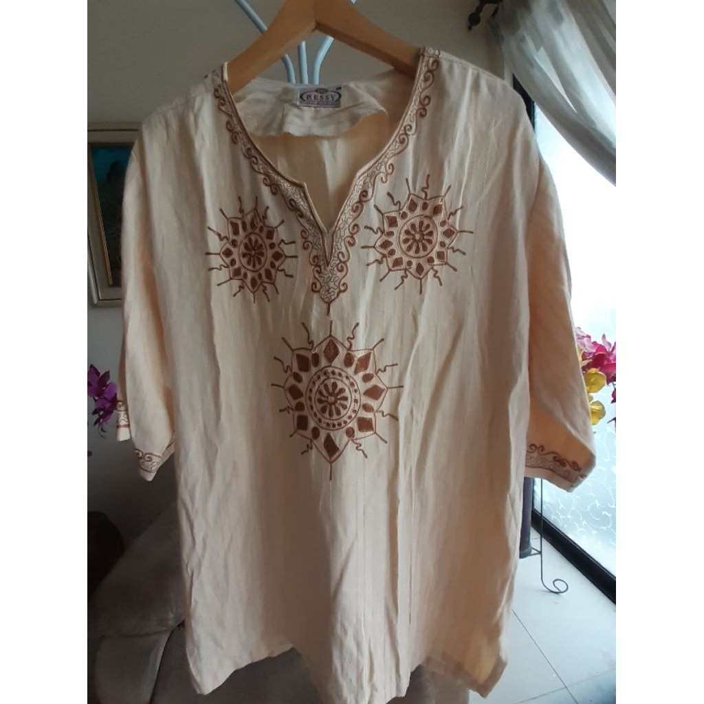 Baju KoKo Pria Lengan Pendek Preloved Second Branded ' RESSY Collection ' ( LD  120 P 80 ) XL