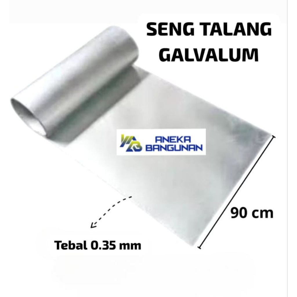 Seng Talang Galvalum Tebal 0.35 mm (meteran) Anti Karat