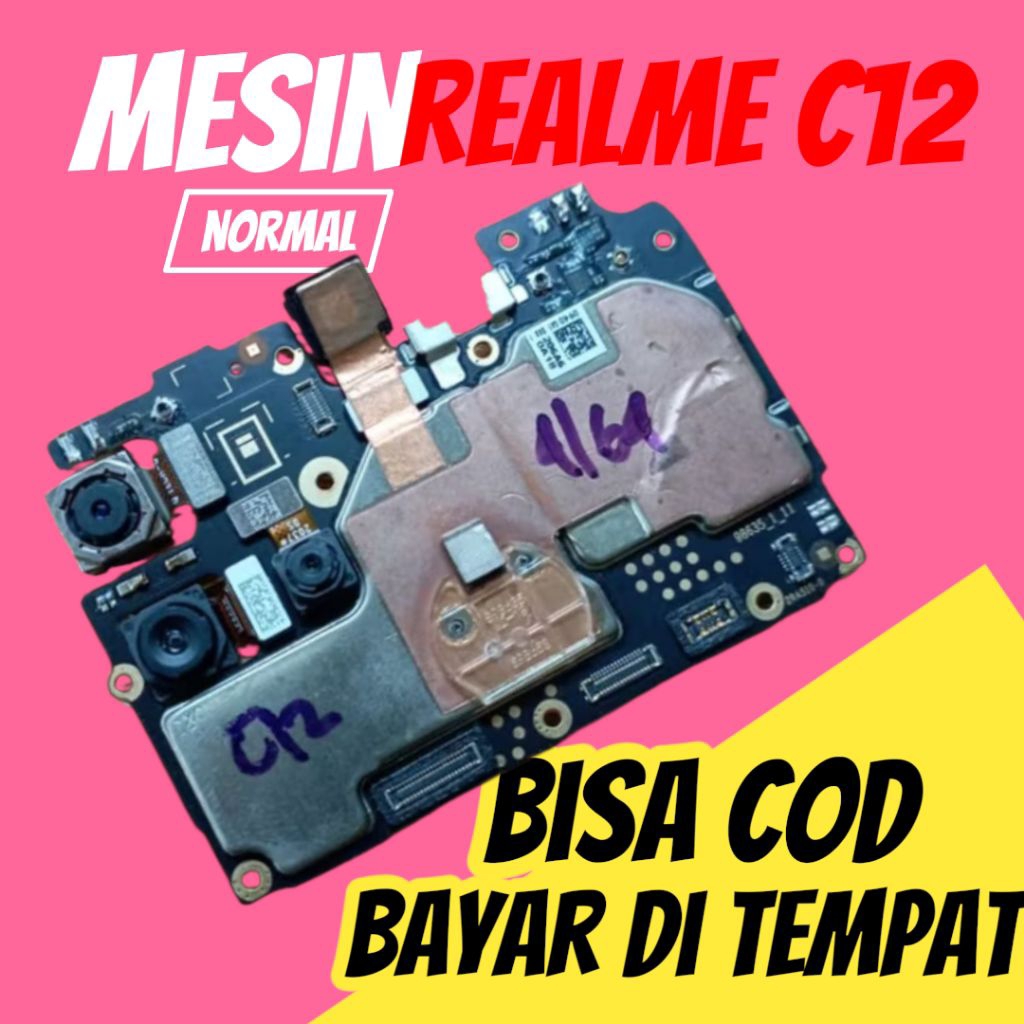 MESIN REALME C12 RAM 4/64 NORMAL TANPA PIN/POLA