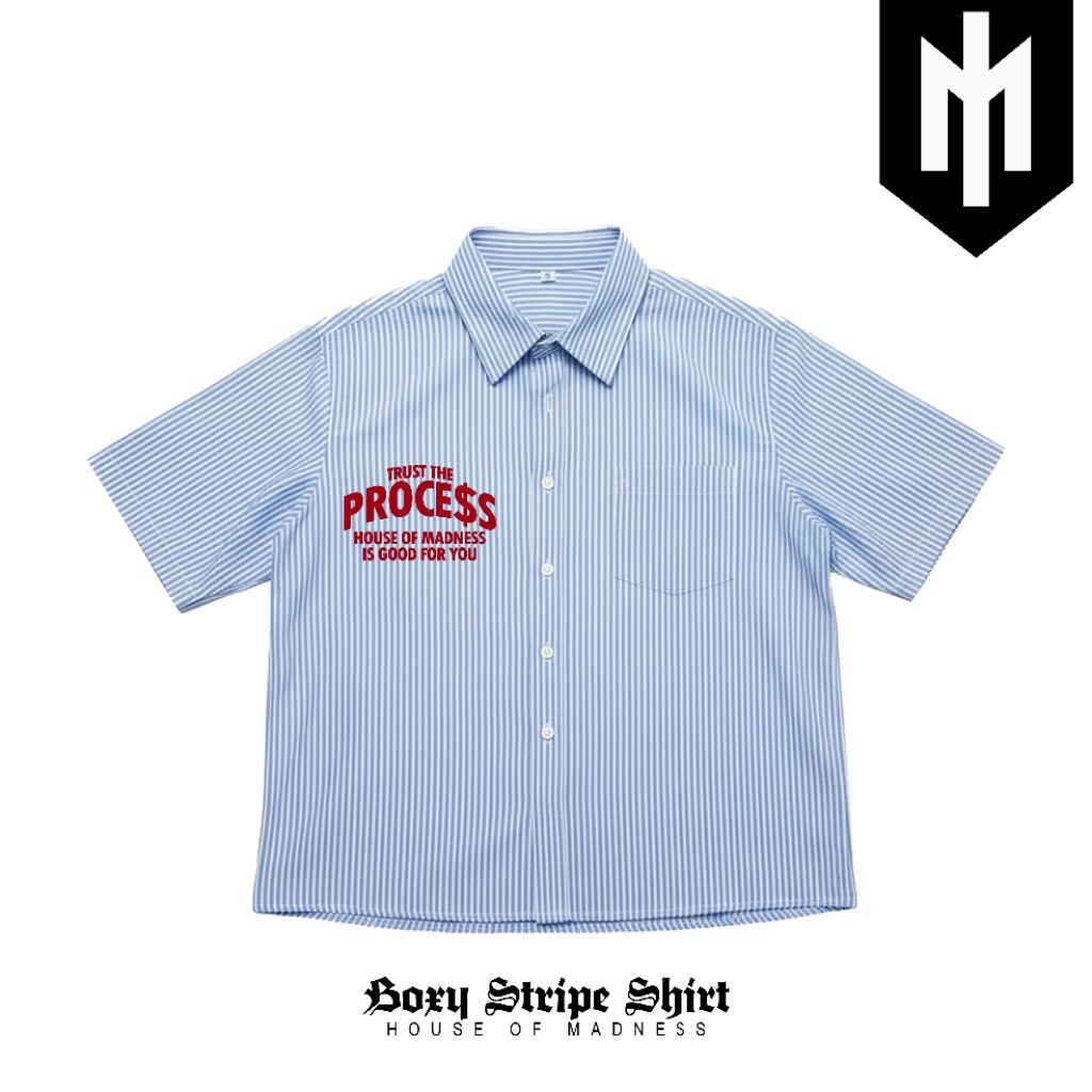 Kemeja STRIPE House of Madness TTP – Workshirt Streetwear Premium Oversize