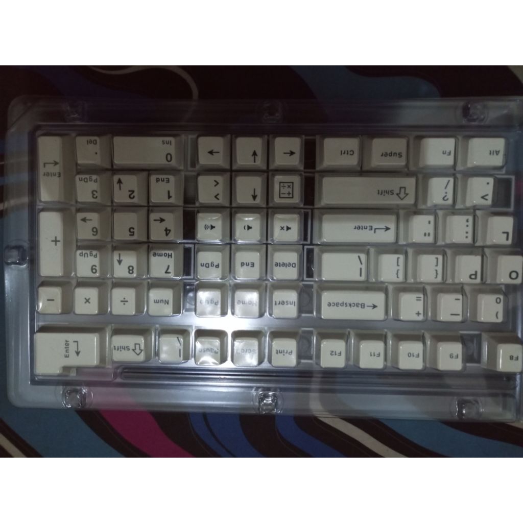 keycaps keyboard mechanical Black On White (BOW)