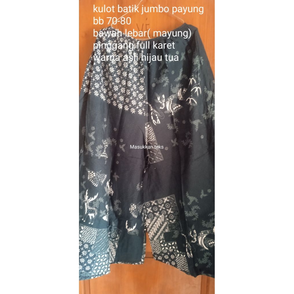 kulot batik jumbo preloved/kulot mayung batik