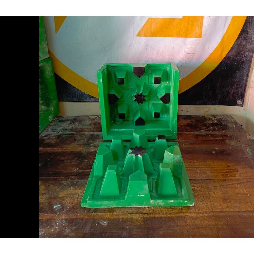 cetakan roster motif masjid/cetakan roster 2 sisi/ cetakan roster minimalis