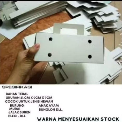 Kardus Burung Kotak Duplek 21x9x9 | Box Pengiriman Burung Hewan Hidup | Kemasan Burung Tebal Murah