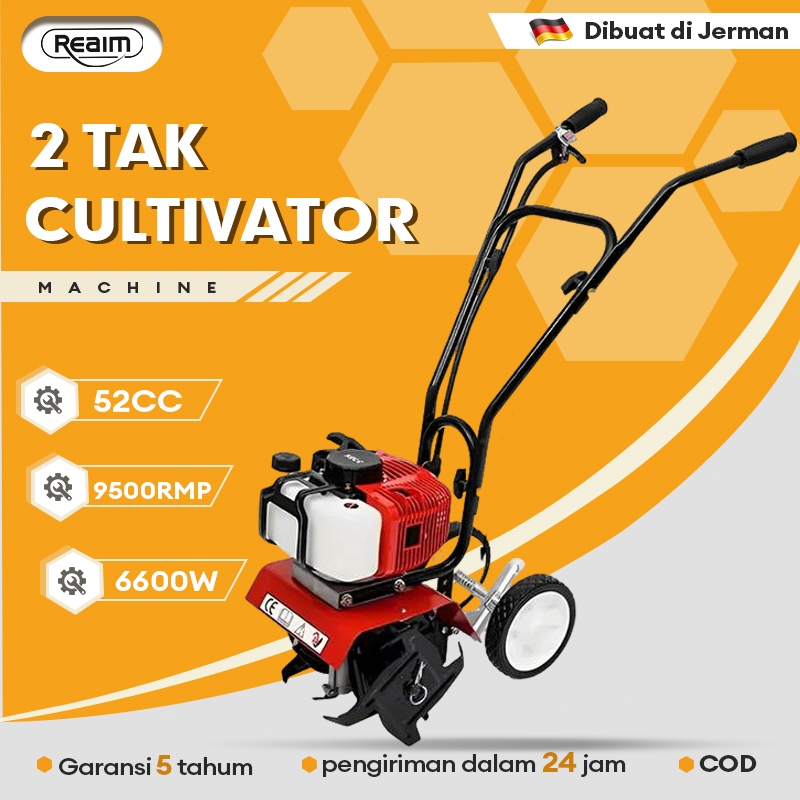 REAIM Cultivator Mini Tiller Bensin Mesin Traktor Sawah/Cultivator,Cultivator mini/Culticator mini t