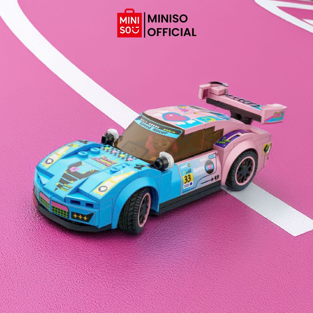 MINISO TOY - Miniso Blok Bangunan Building Blocks 3-in-1 Building Block Racing Car Series Mainan Edu