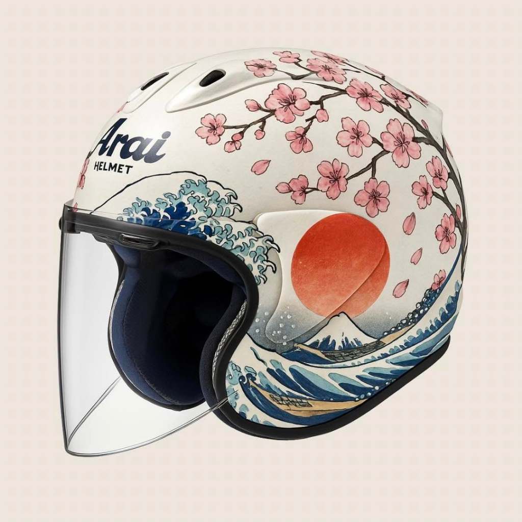 STIKER & WATER DECAL HELM MOTIF ARAI FUJI SAKURA