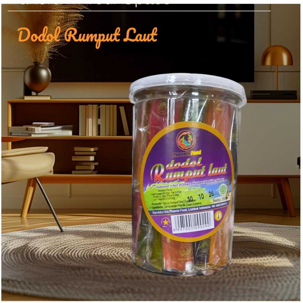 Dodol Rumput Laut khas Lombok Kemasan Toples