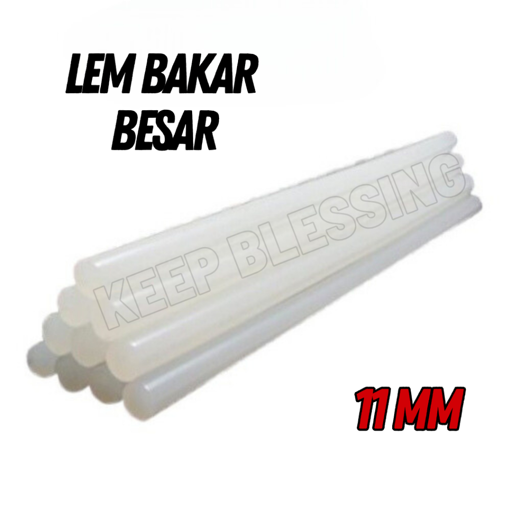( 15 pcs ) Isi Lem Lilin Tembak BESAR - Refill Glue Gun 30 x 1,1 - Isi Lem Tembak - Harga Grosir Mur