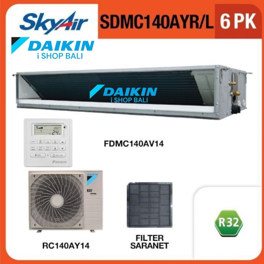 Ac Skyair Daikin standart tipe Duct 6 Pk FDMC140AYR Ac Split Duct Daikin 6 Pk