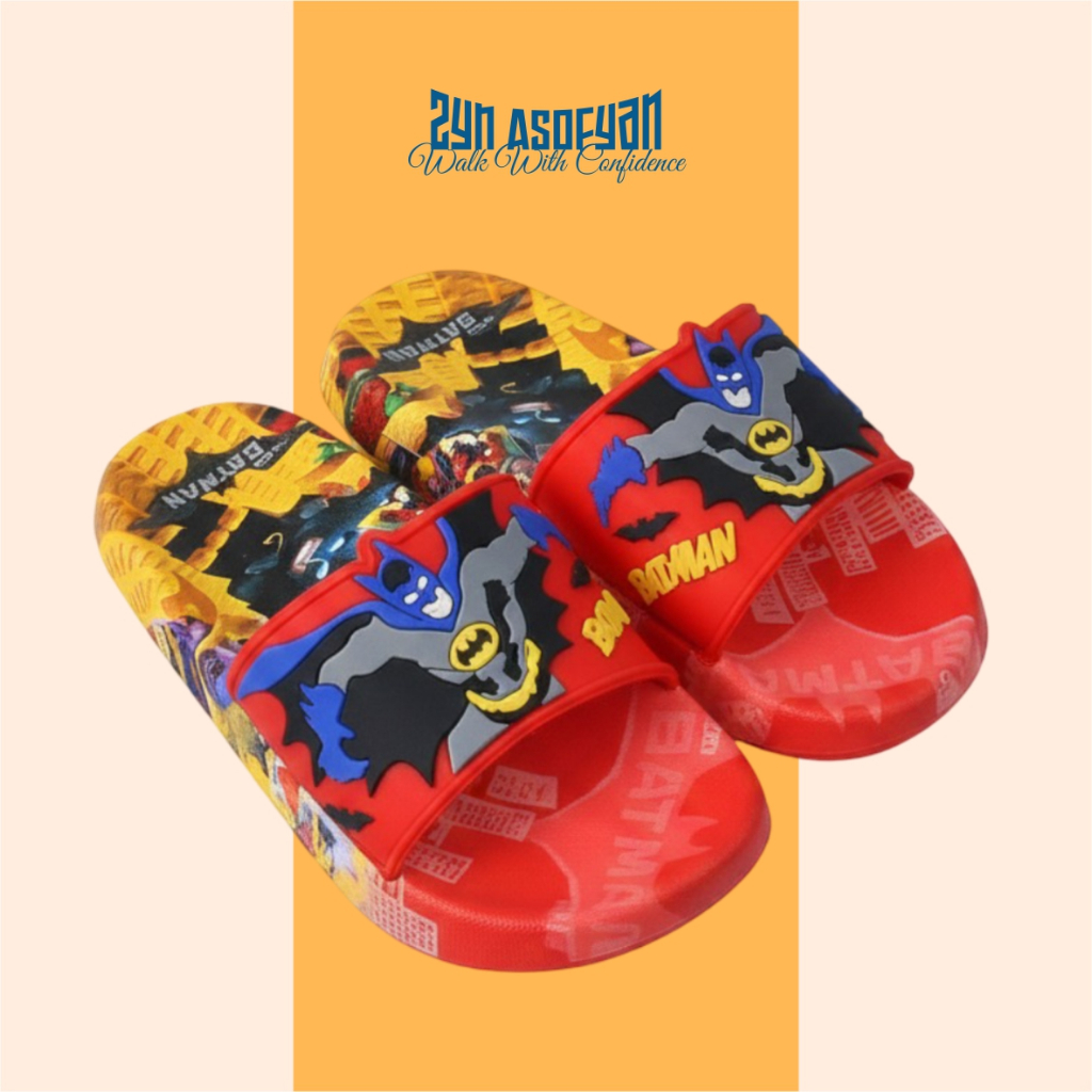 SANDAL SLOP ANAK BALANCE ORIGINAL SANDAL SELOP JELLY ANAK COWOK KARAKTER BATMAN YANG LAGI VIRAL HITS