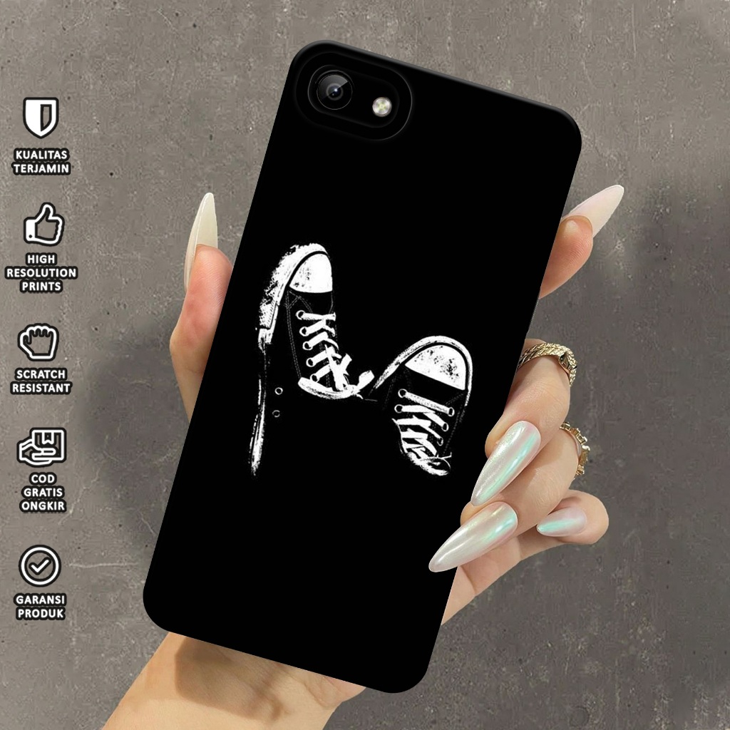 Kesing Hp Terlaris For Vivo 1808 - Case For Vivo 1808 ( BR - BLCK ) - Mika Hp - Cover Hp - Silikon H