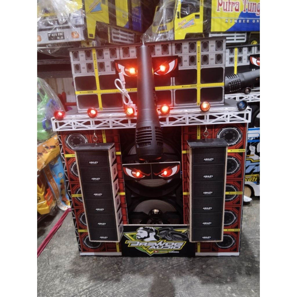 promosikan produk miniatur sound horex bonus mic buat karaoke bonus mic buat karaoke. spiker 4 inch 