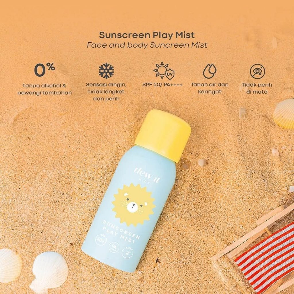 GLAM - DEW IT Kids Sunscreen Play Mist - Sunscreen Spray Anak - Sunscreen Anti Air Anak