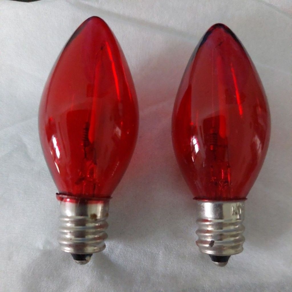 bola lampu sembahyang merah LED