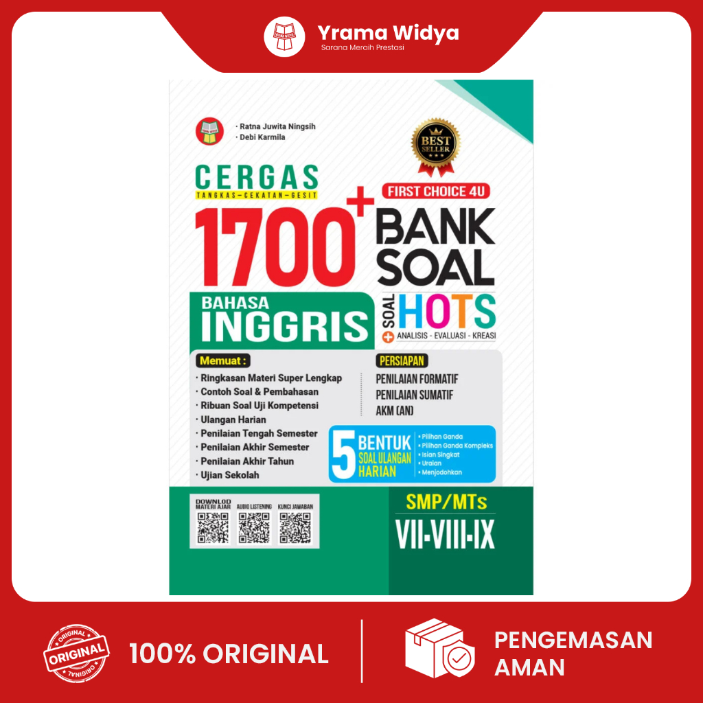 Yrama Widya - Cergas 1700+ Bank Soal Bahasa Inggris untuk SMP/MTs Kelas VII-VIII-IX
