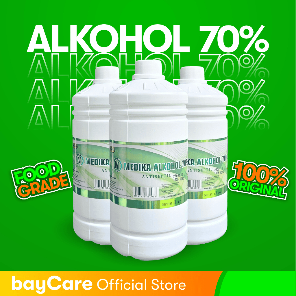 Original Medika Alkohol 70% 5 Liter & 20 Liter MEDIKA Alcohol 70% Alkohol Medis
