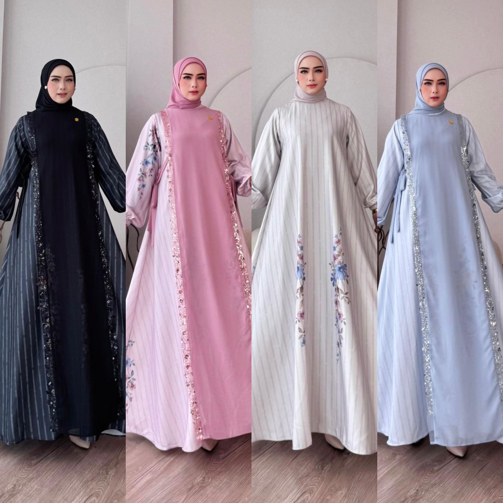 Alira v2 dress gamis terbaru premium original by Ninona