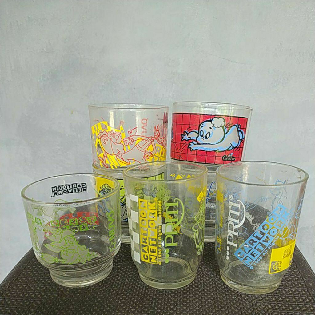 GRATIS ONGKIR gelas nuvo gelas jadul gelas prity gelas sabun nuvo gelas casper