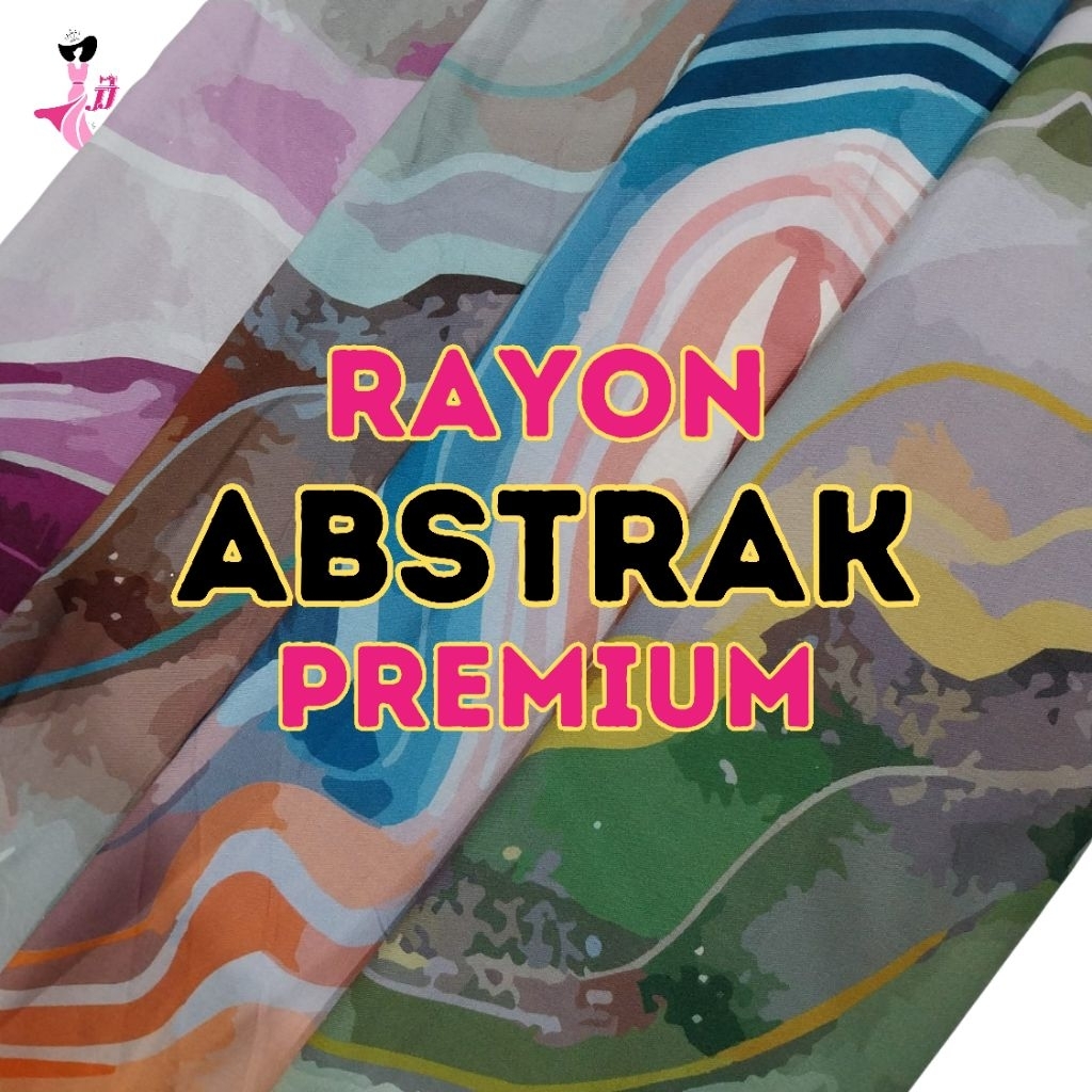[AbstrakCDK] rayon viscose premium / rayon viscose abstrak / rayon viscose / kain viscose gamis , ka