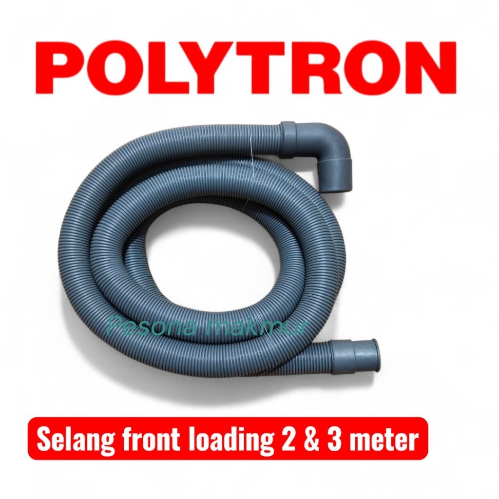 Selang front loading polytron pembuangan air mesin cuci bukaan depan merk polytron