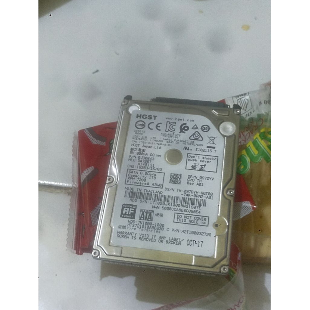 hdd 1tera hitachi dan WDC