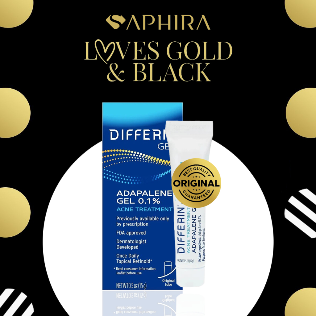 Differin 0.1% Adapalene Gel Treatment 15 gr| Differin Acne Treatment Gel USA|Tube