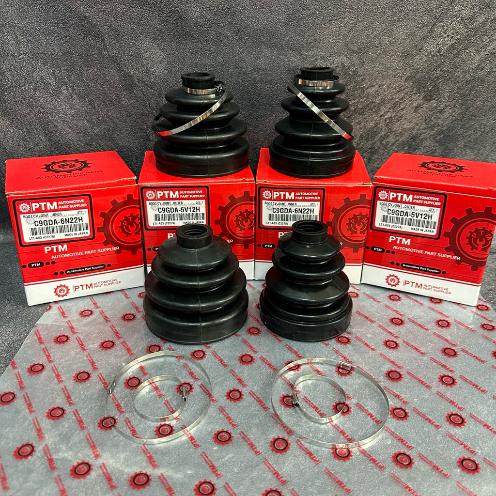 Boot Drive Shaft/Karet Boot Cv Joint 1Set 4Pc Inner/Outer Nissan XTrail T30 Bonus Clamp Genuine PTM 