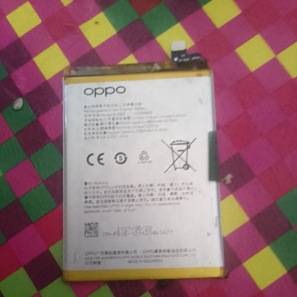 Baterai Original Oppo A16 A54 A53 A93