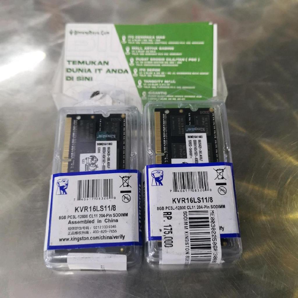 Soddim Kingston DDR3L 8Gb PC12800 Ram Laptop Kingston