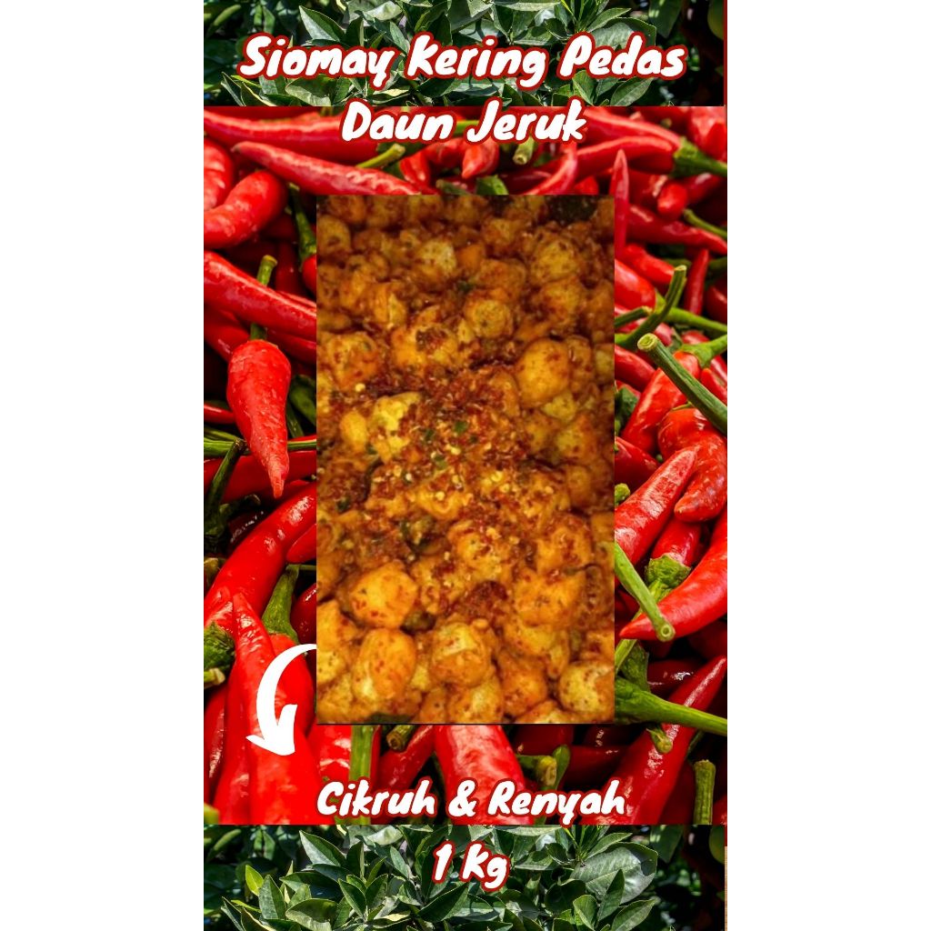 Siomay Kering Pedas Daun Jeruk 1 Kg