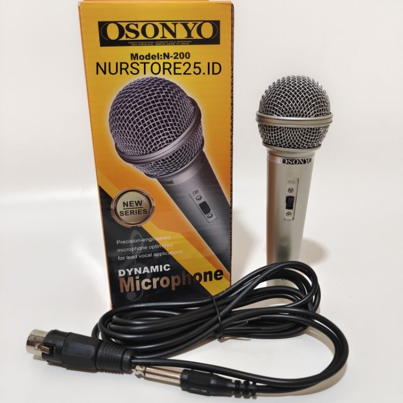 MIC SONY KABEL KARAOKE SPEAKER PROFESIONAL MICROPHONE DYNAMIC - (N-200)