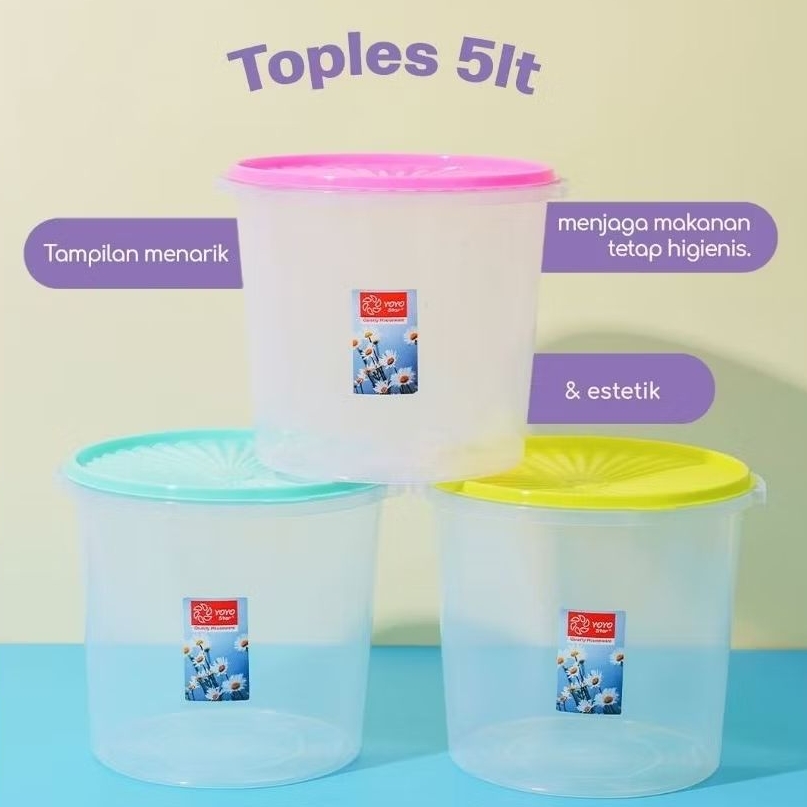 TOPLES SERBA GUNA YOYO STAR 5 LITER / TOPLES WARNA